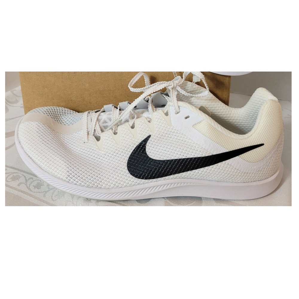 Nike Rival Distance Track Spikes White Black DC8725-100 Mens 12 Racing Shoes